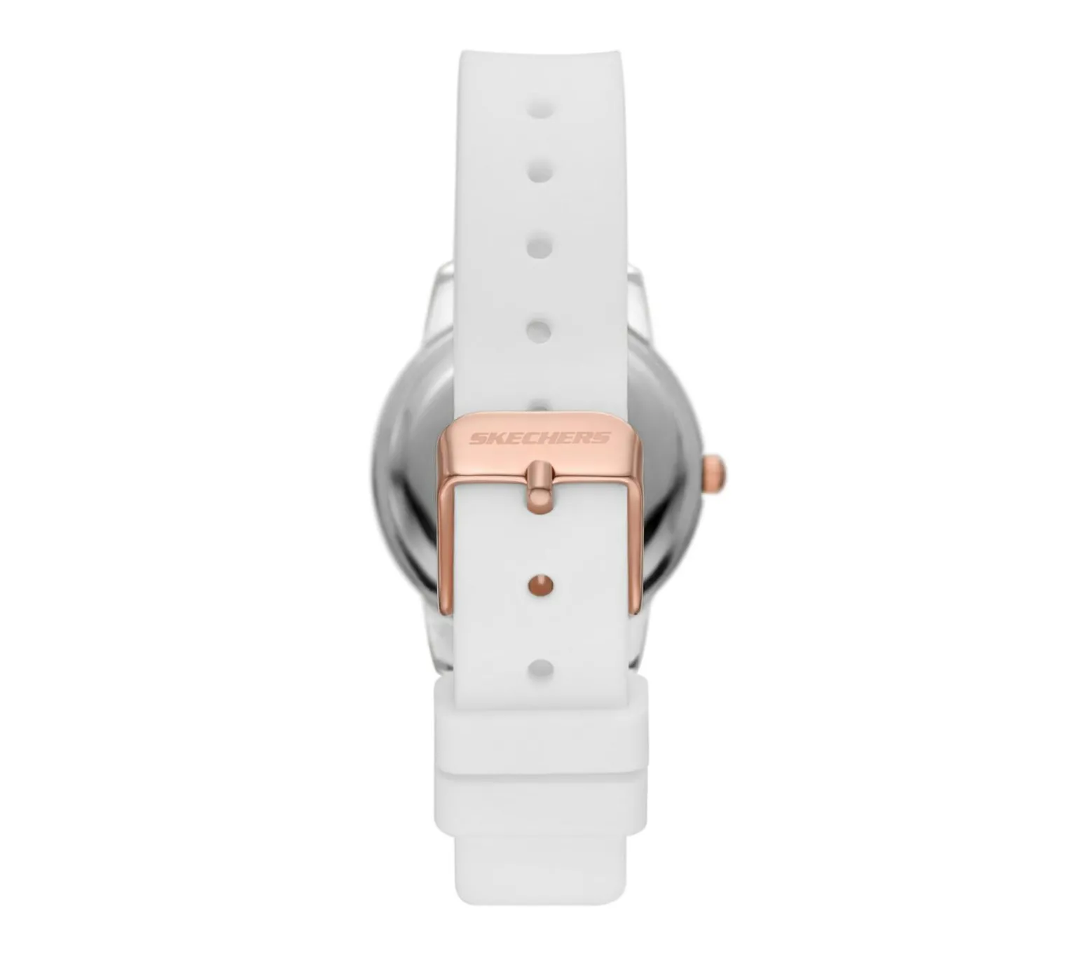 Scalloped Bezel White Watch